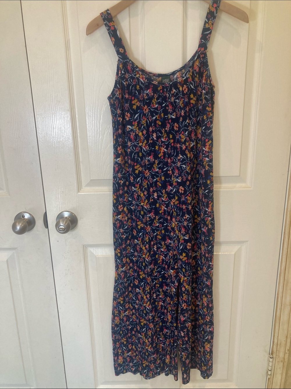 wild fable Navy Floral Romper with Pink & Yellow Flowers